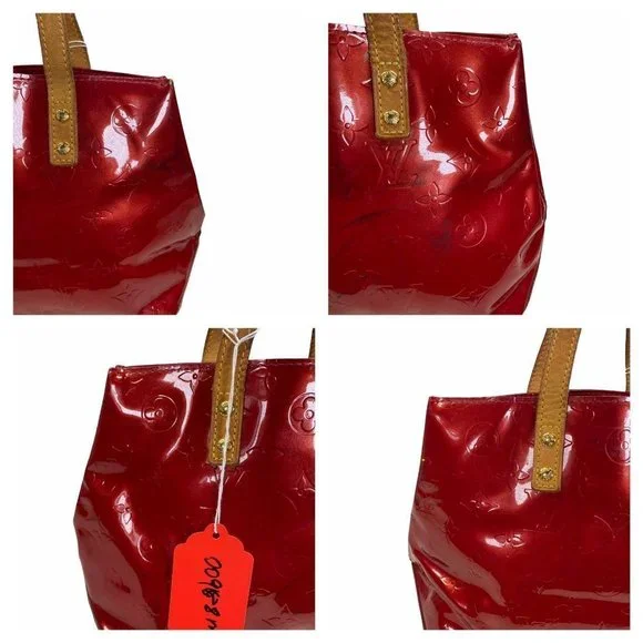 Louis Vuitton Tote Bag Read PM Red Vernis 009188M - Picture 6 of 13